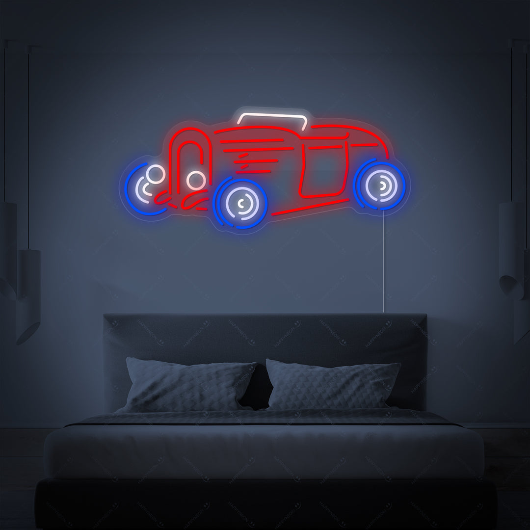 "Auto Hot Rod" Insegna al neon