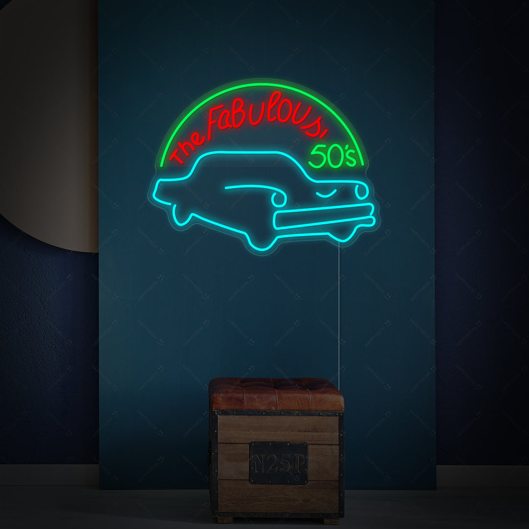 "Fabulous 50s" Insegna al neon
