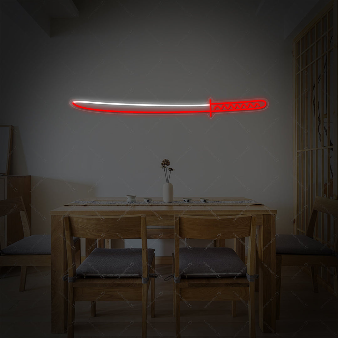 Spada giapponese Insegna al neon, Insegna al neon giapponese