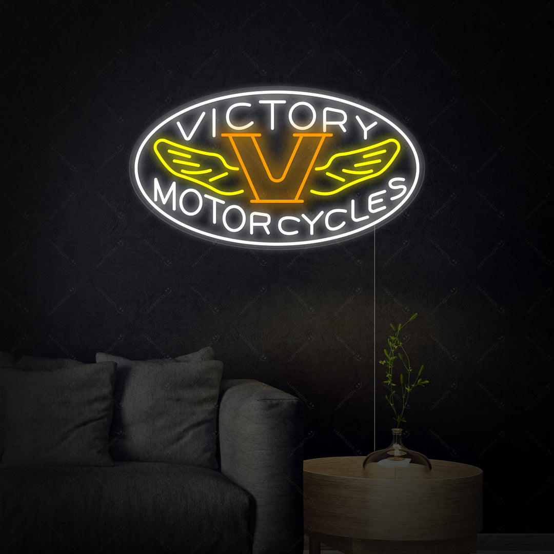 "Motorcycles Victory" Insegna al neon