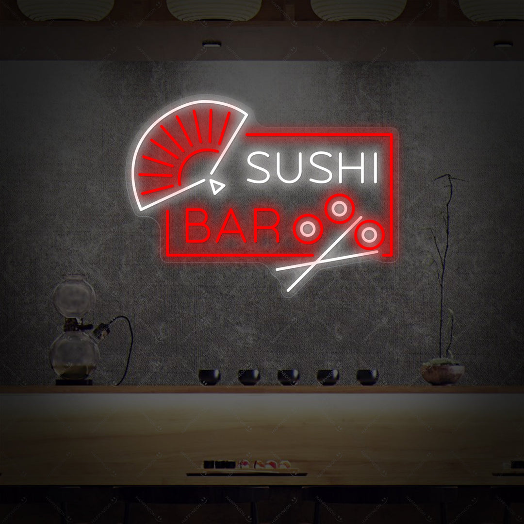 Sushi Bar Insegna al neon, Decorazione ristorante giapponese