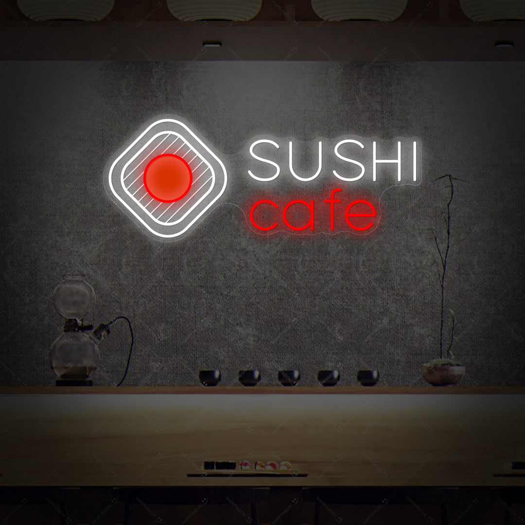 Sushi Cafe Insegna al neon, Decorazione ristorante giapponese