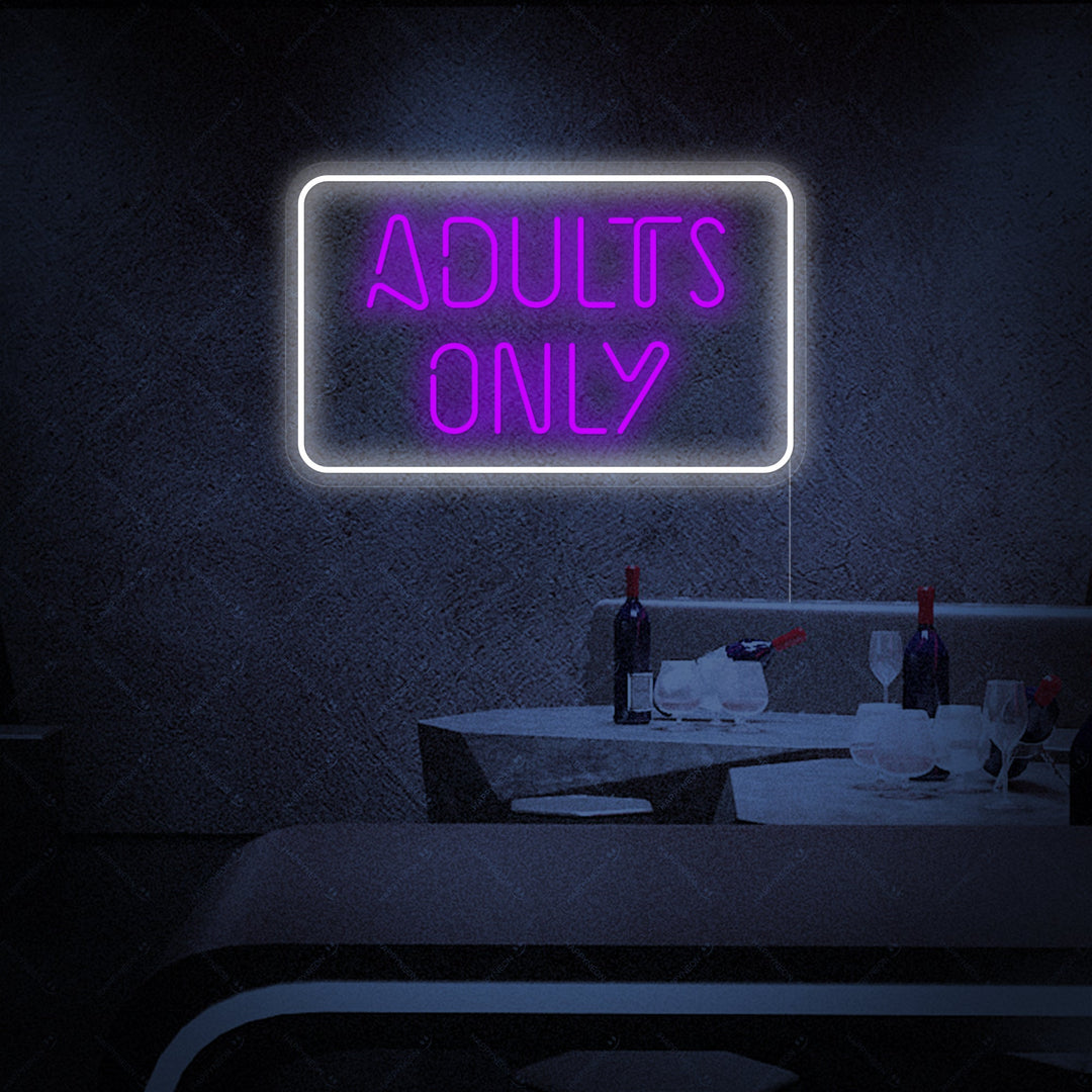 "Adult Only" Insegna al neon