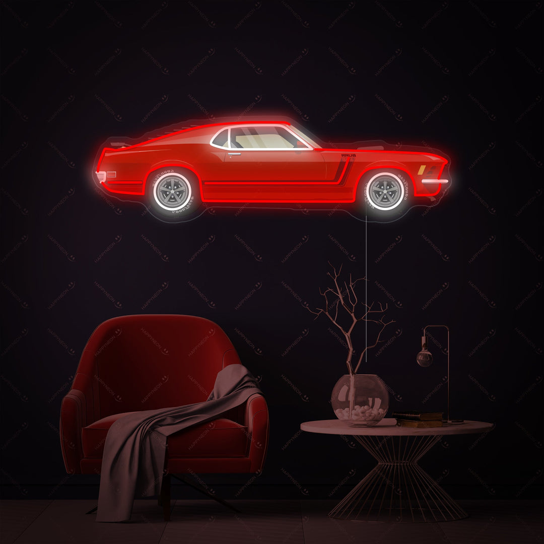 "Auto muscolare americana" Insegna al neon