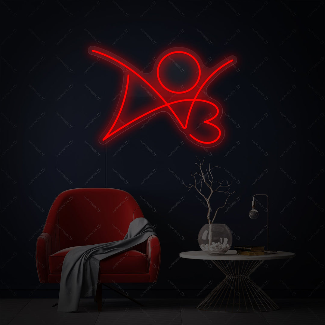 "AO3" Insegna al neon