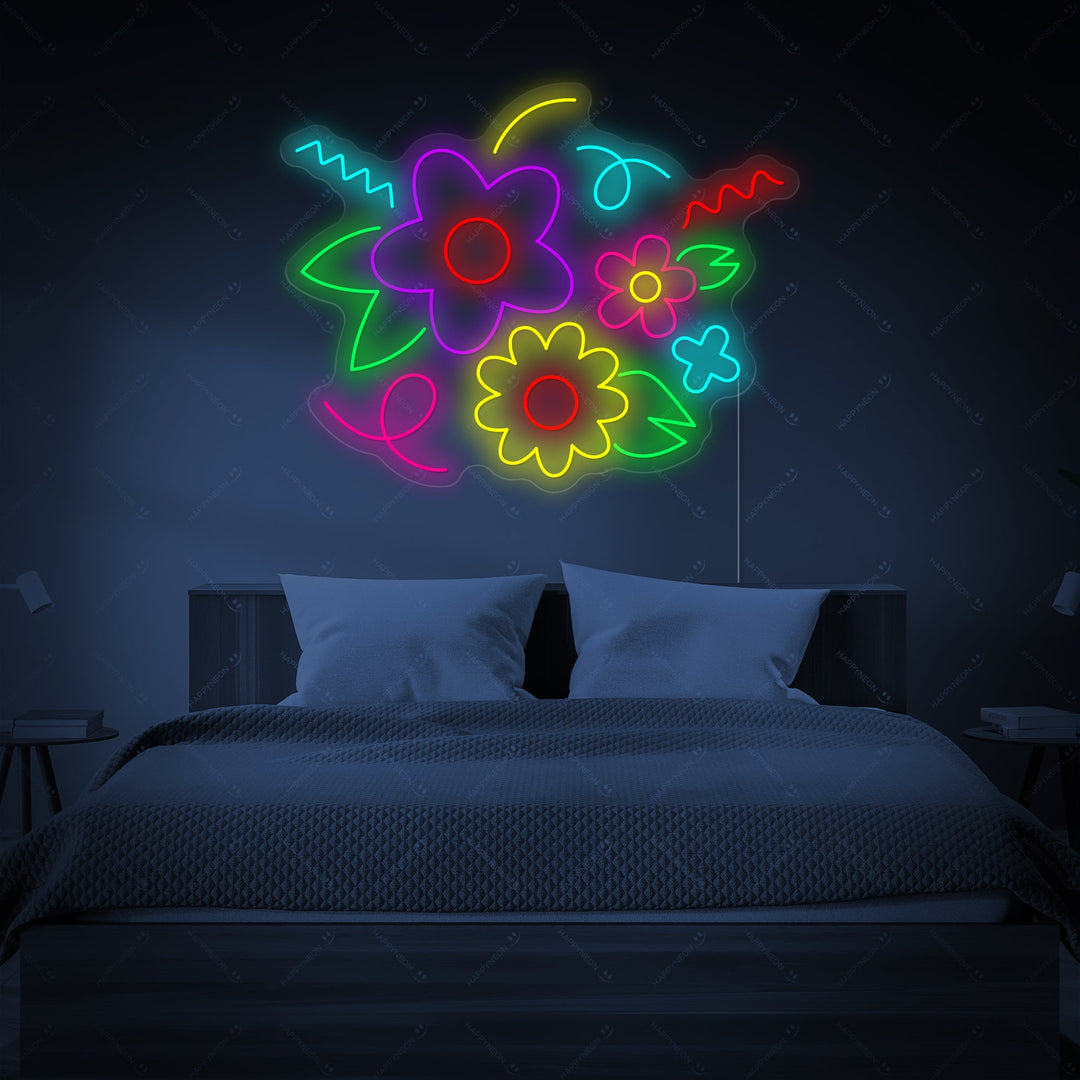 "Bouquet per bambini" Insegna al neon