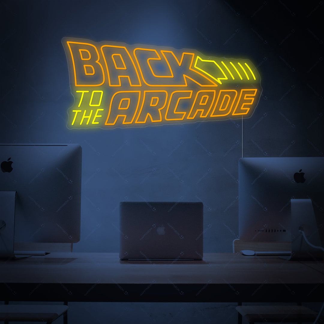 "Back To The Arcade" Insegna al neon