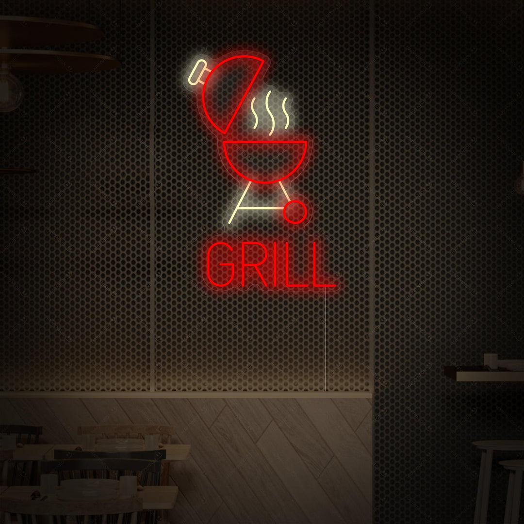 "BBQ Grill" Insegna al neon