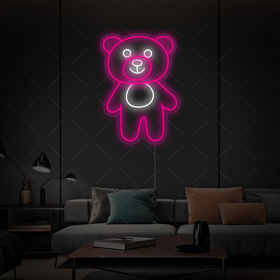 "Amico orso" Insegna al neon