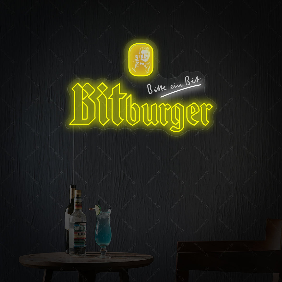 "Bitburger" Insegna al neon