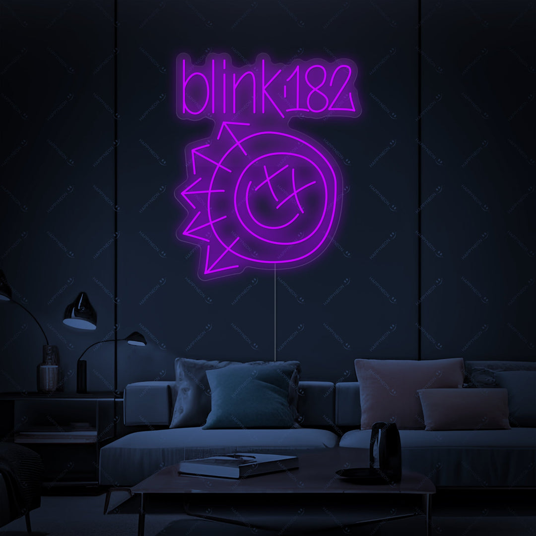 "Blink 182" Insegna al neon