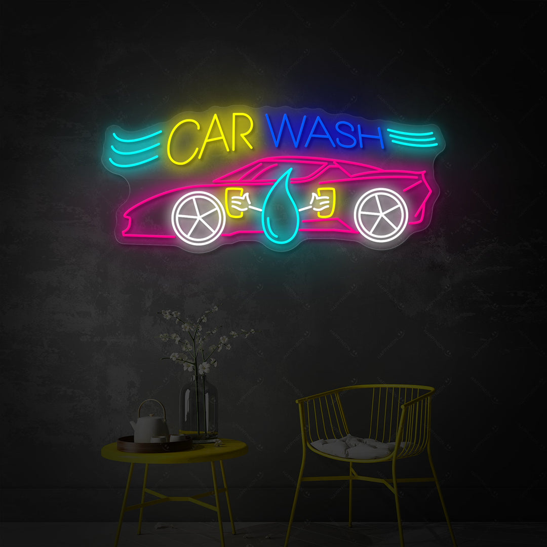 "Car Wash" Insegna al neon