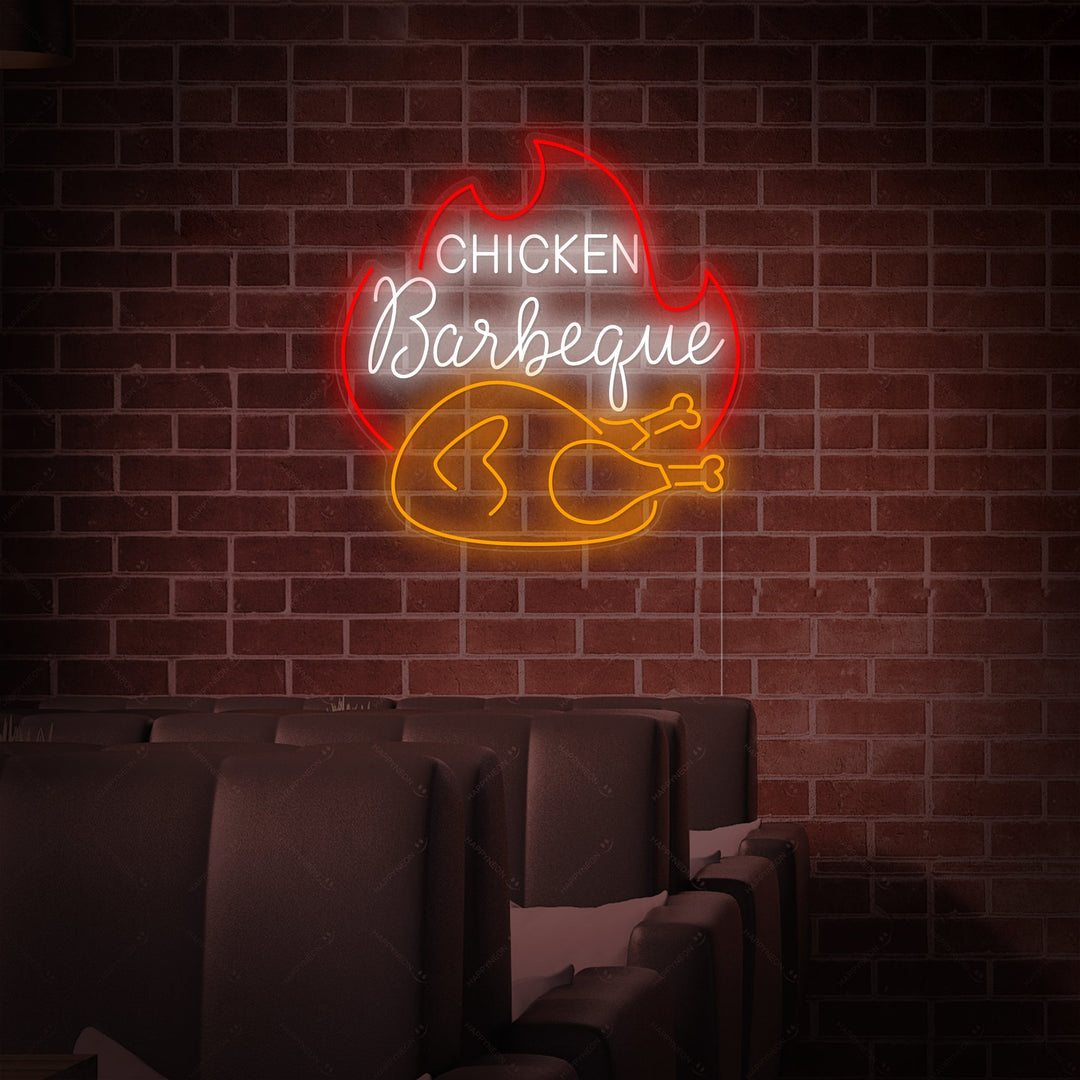 "Chicken Barbecue" Insegna al neon