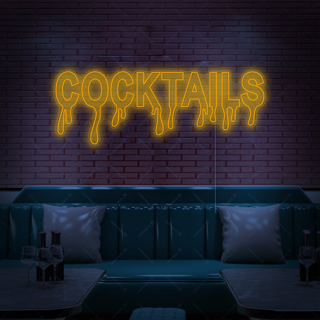 "Cocktails" Insegna al neon