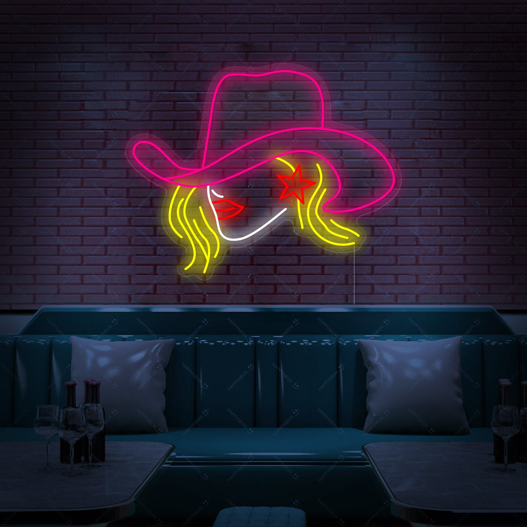 "Cowgirl" Insegna al neon
