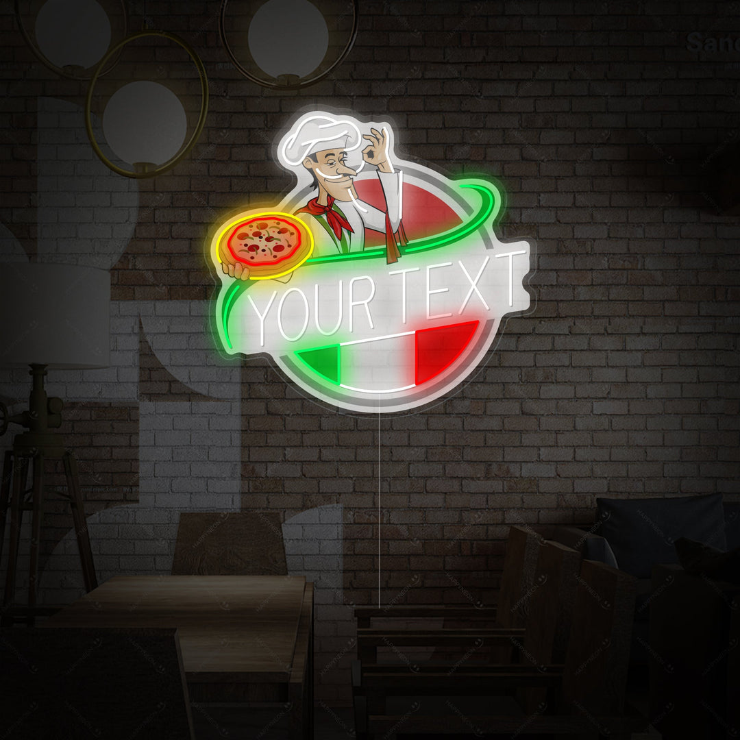 "Logo ristorante italiano personalizzato" Insegna al neon