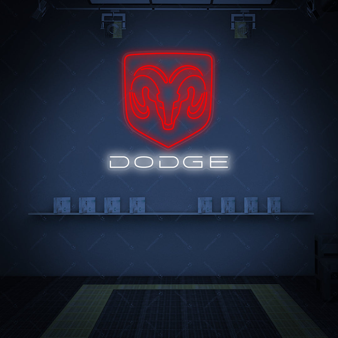 "Dodg-Car" Insegna al neon