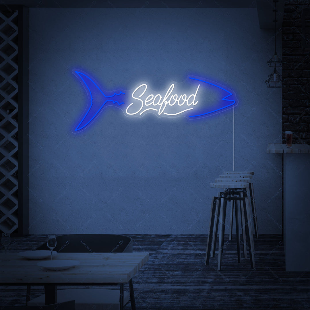 "Seafood" Insegna al neon