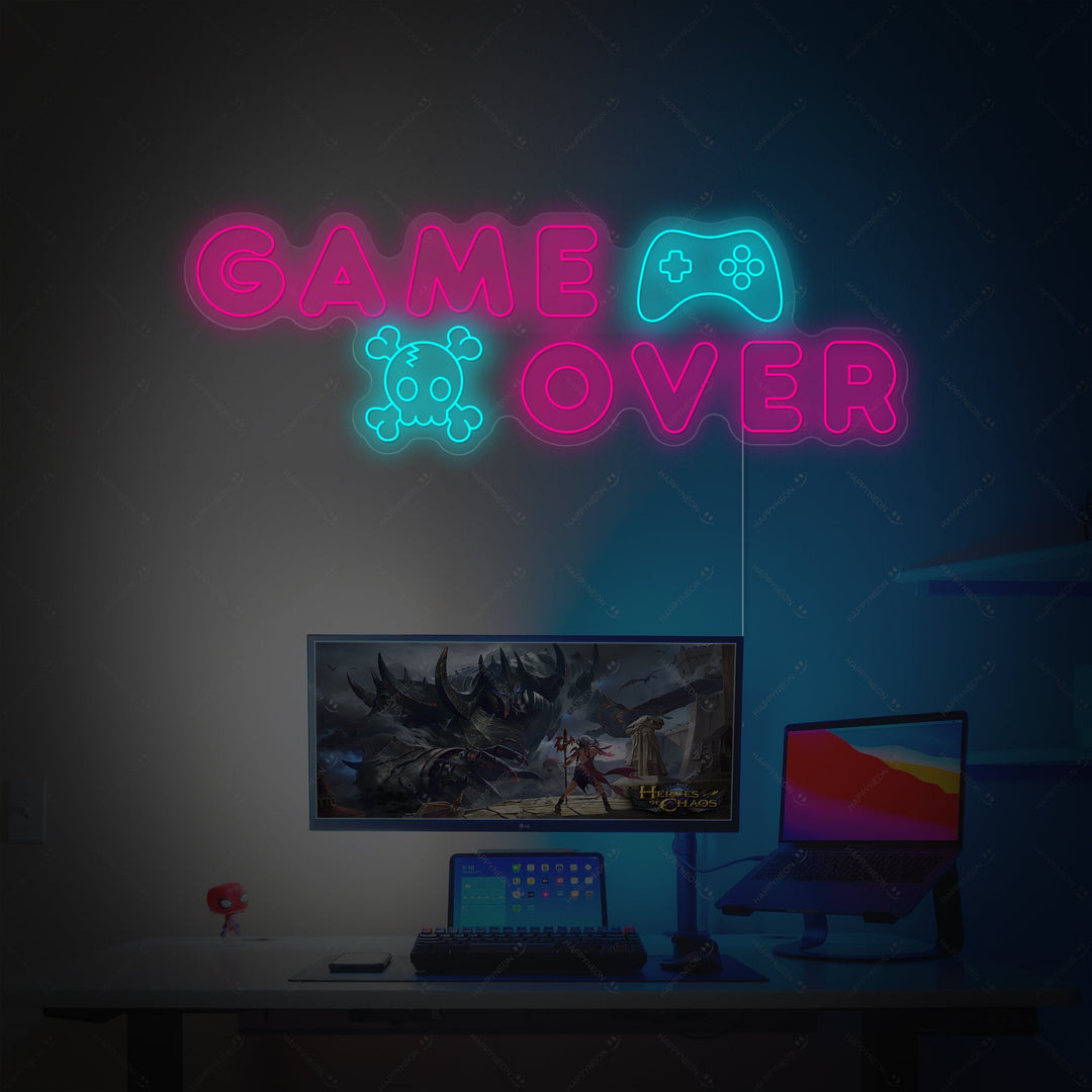 "Game Over" Insegna al neon