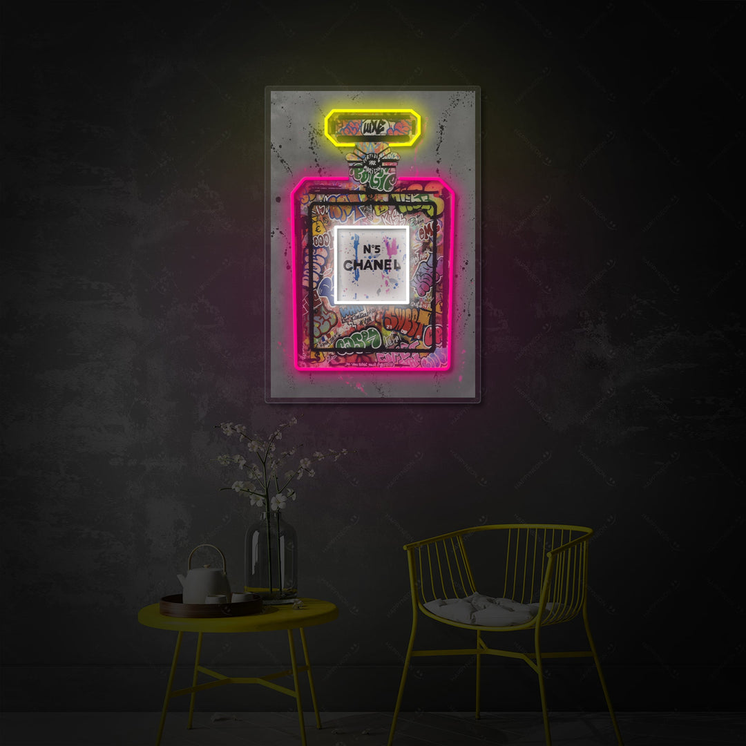 "Spray di Lusso Graffiti N. 5" Insegna al neon