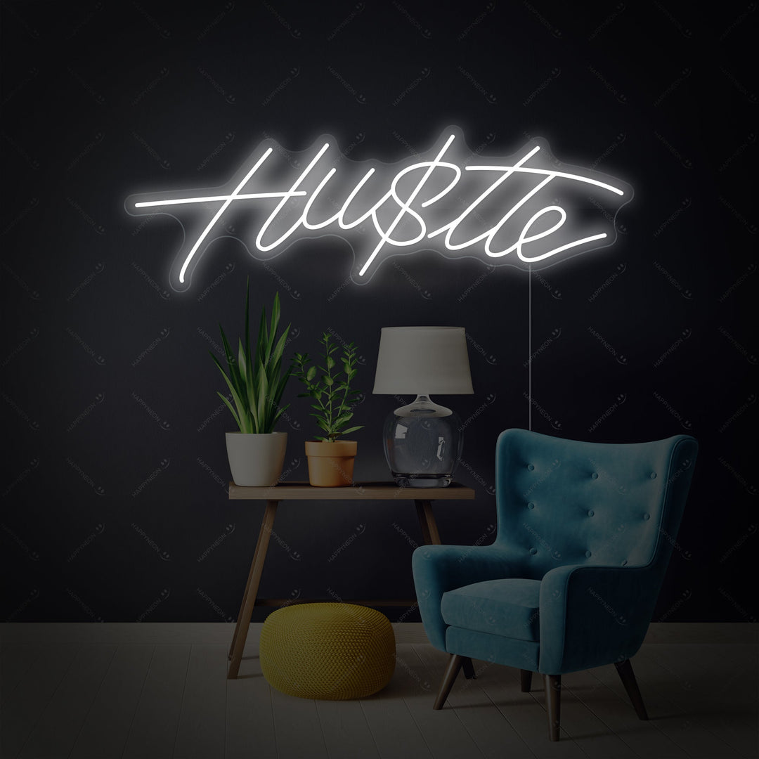 "Hustle" Insegna al neon