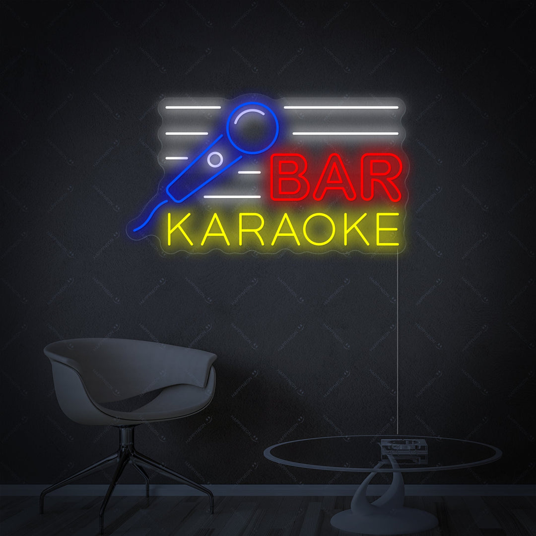"Karaoke Bar" Insegna al neon