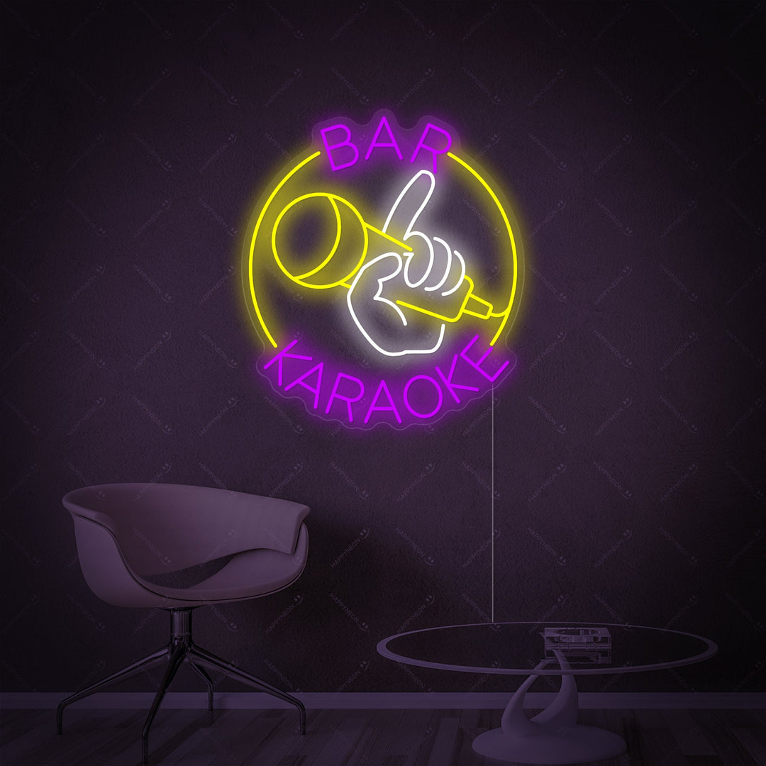 "Karaoke Bar" Insegna al neon