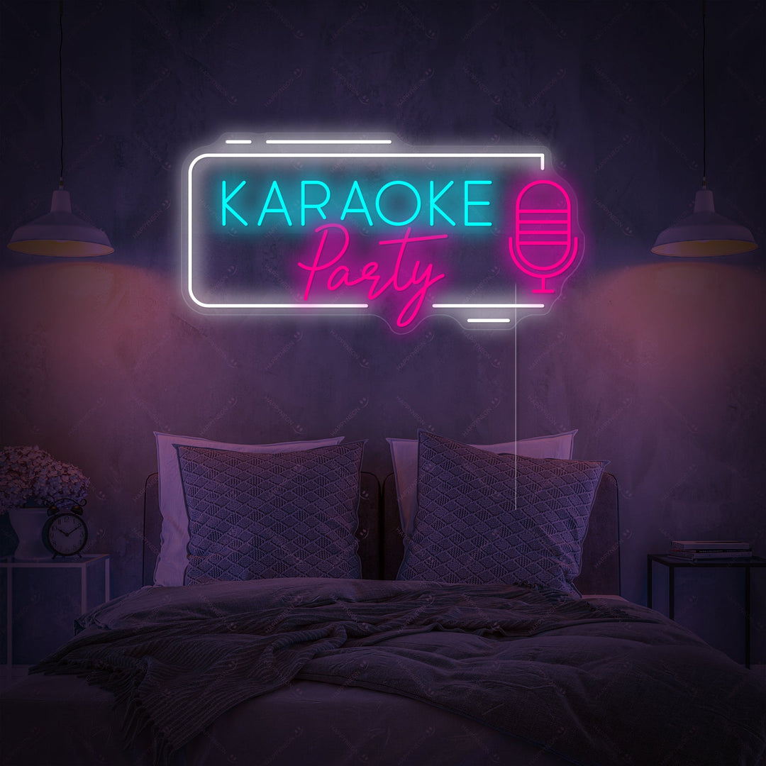 "Karaoke Party" Insegna al neon