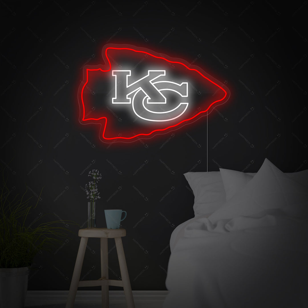 "KC Chiefs" Insegna al neon
