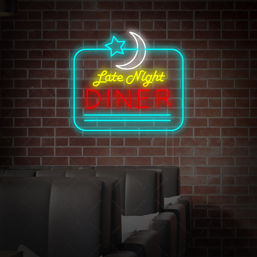 "Late Night Diner" Insegna al neon