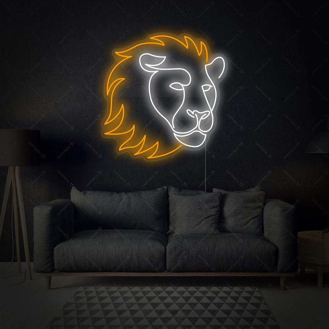 "Leone" Insegna al neon