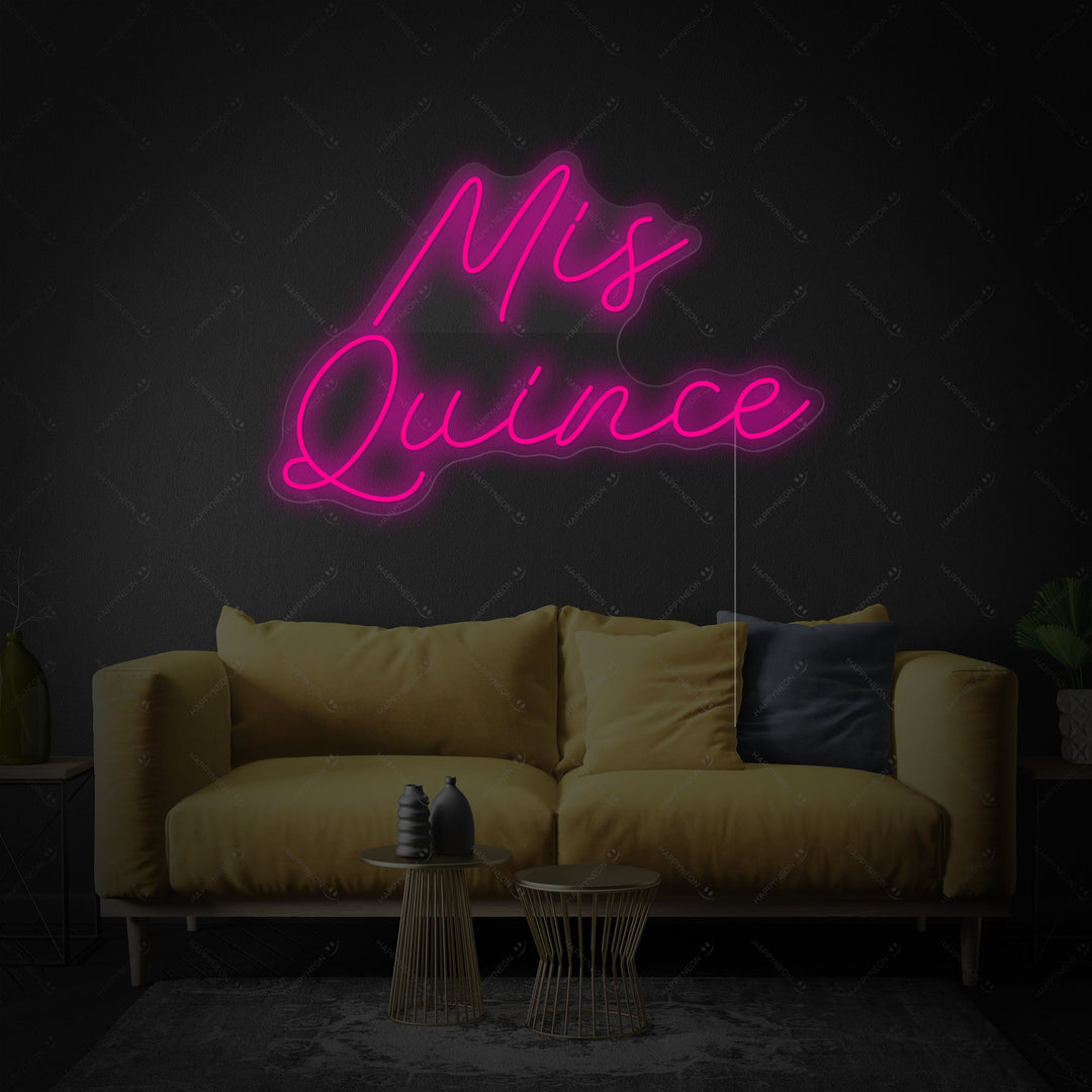 "Mis Quince" Insegna al neon
