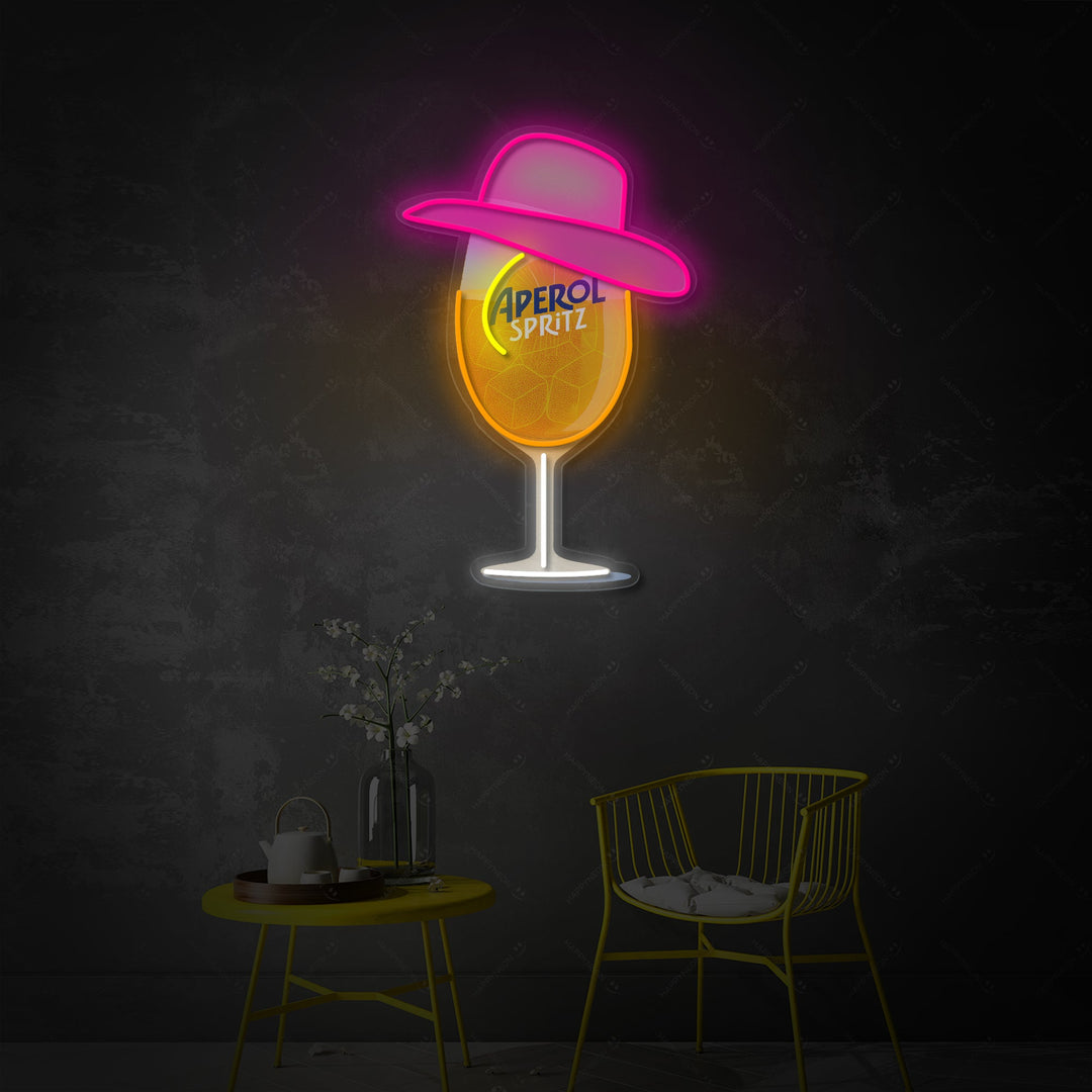 "Miss Aperol" Insegna al neon