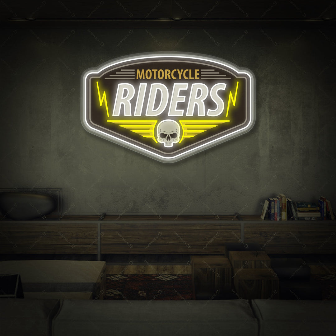 "Motorcycle Riders" Insegna al neon