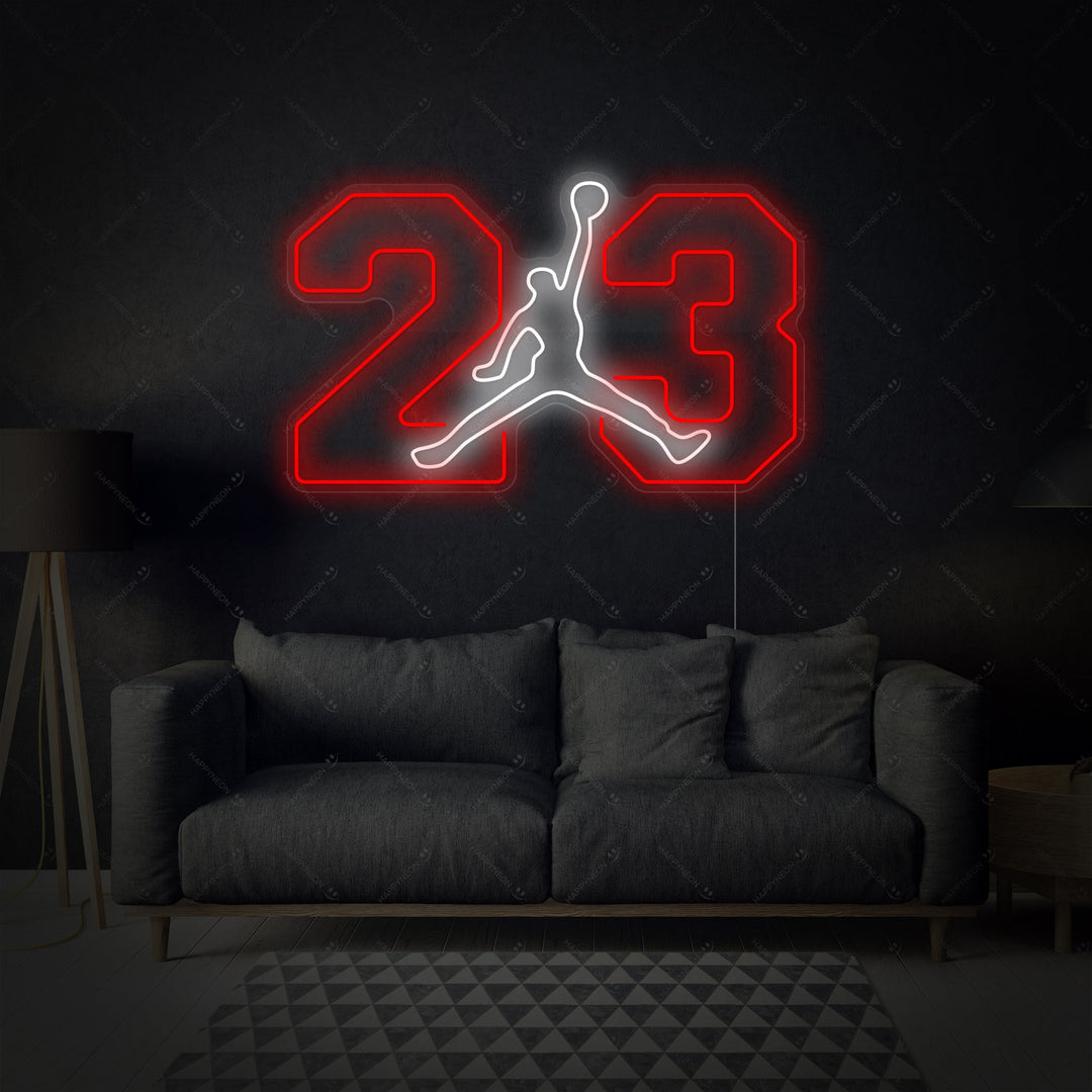 "No.23 Michael Jordan" Insegna al neon, Jordan LED Light