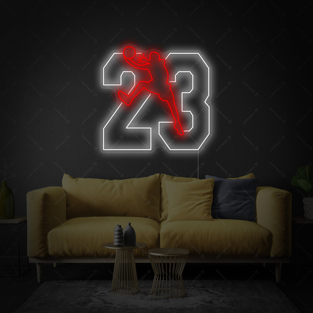 "No.23 Michael Jordan" Insegna al neon, Jordan LED Light