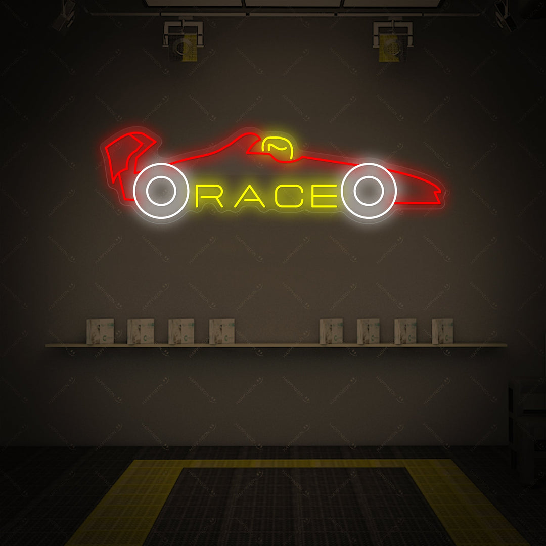 "Race Car" Insegna al neon