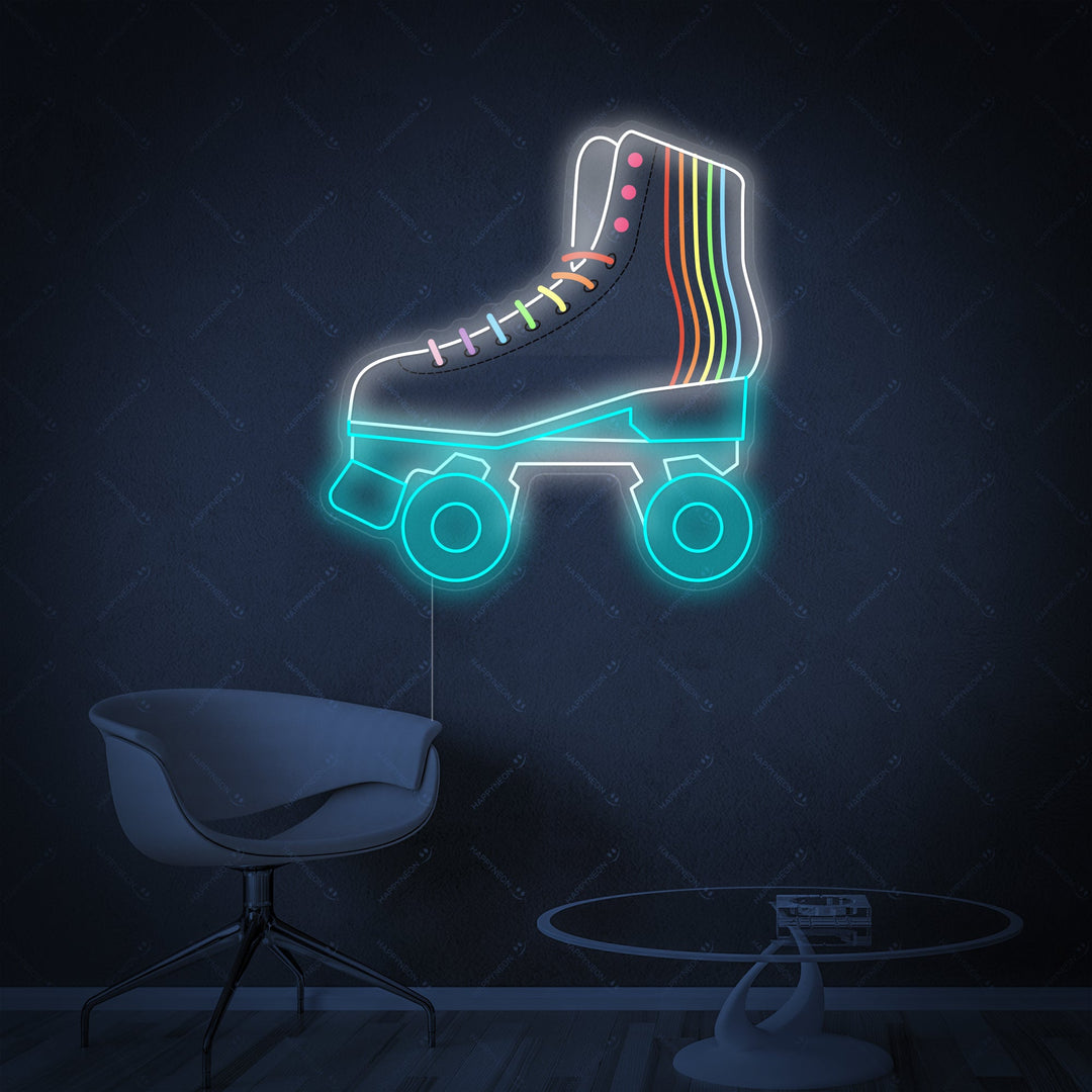 "Pattini a rotelle" Insegna al neon