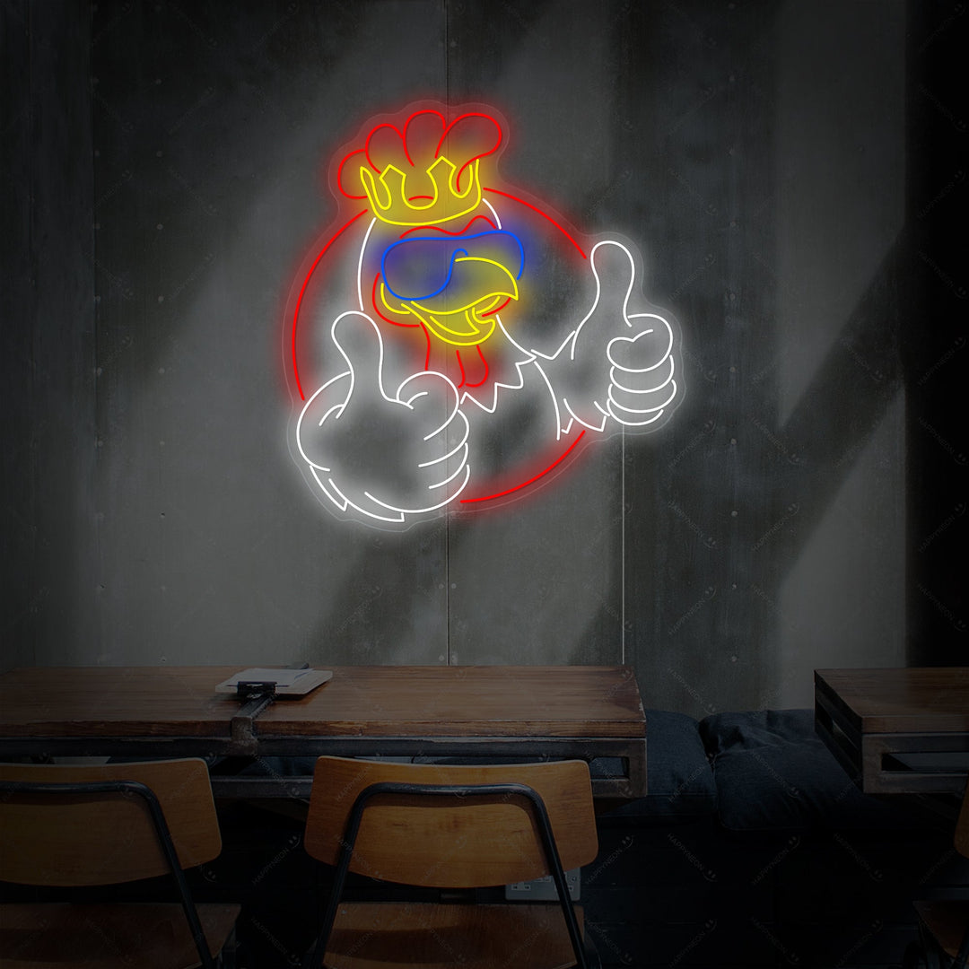 "Gallo Re" Insegna al neon