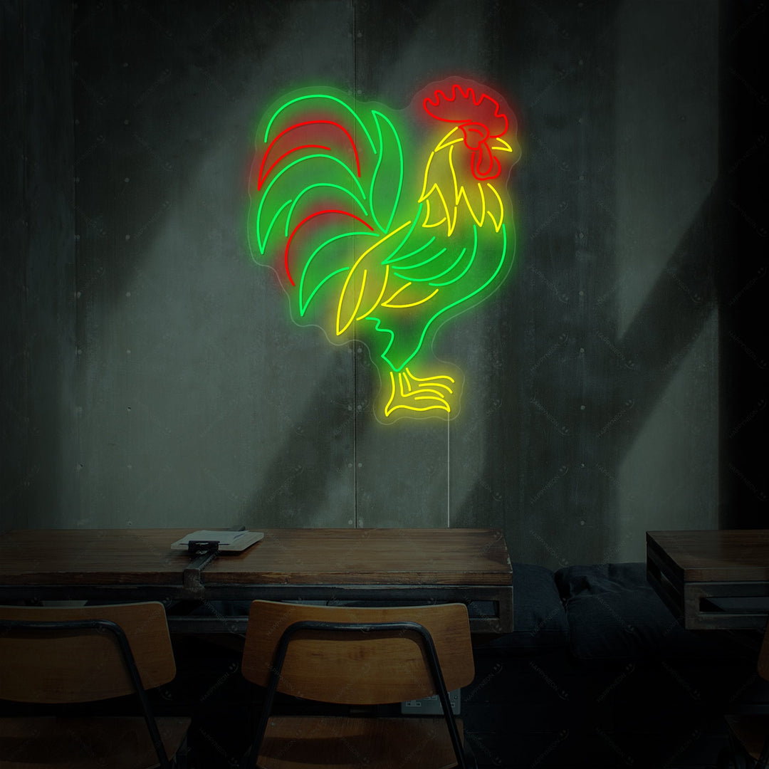 "Gallo" Insegna al neon