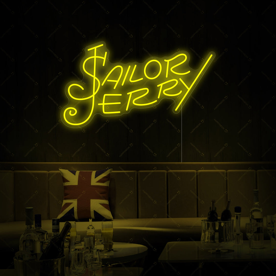 "Sailor Jerry Rum" Insegna al neon