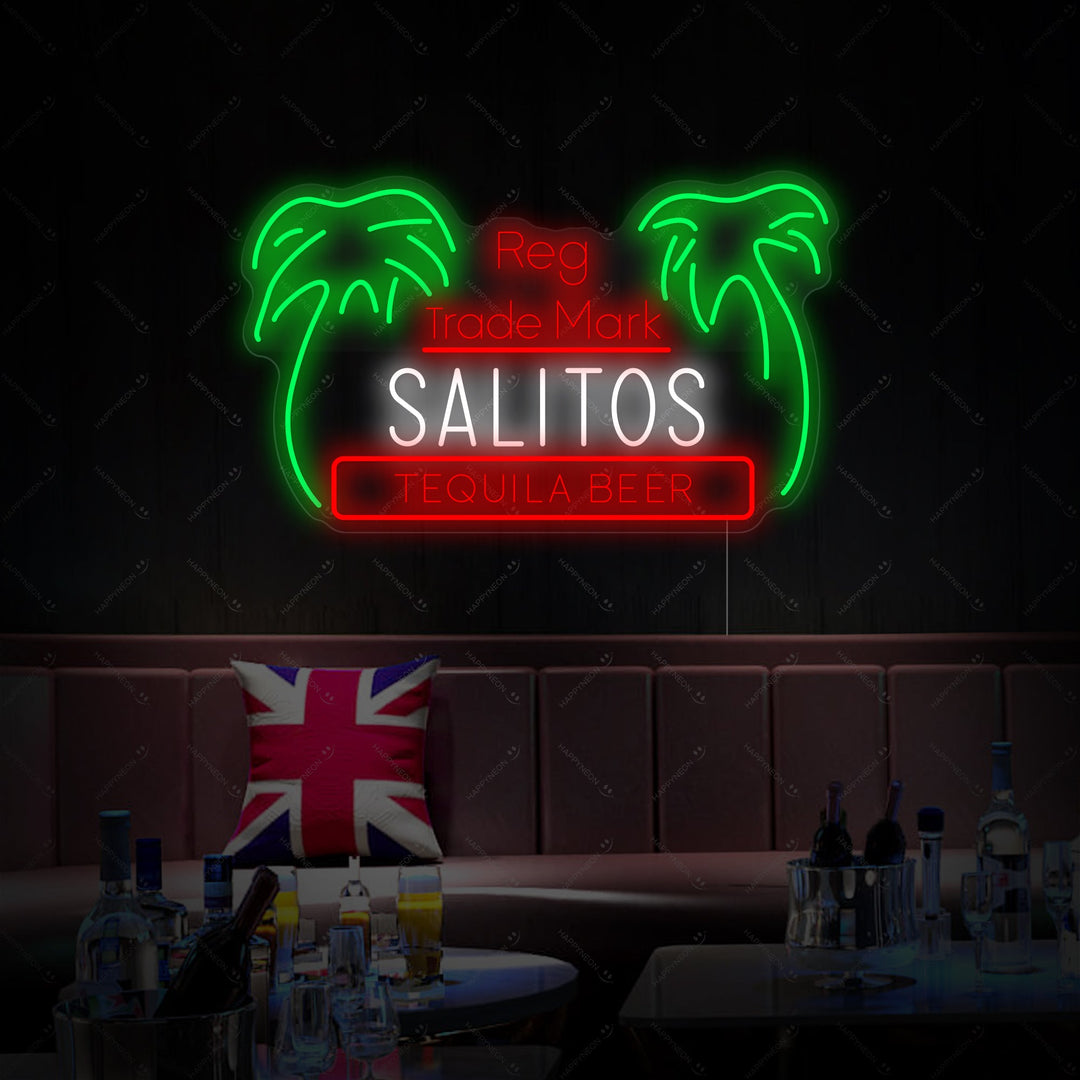"Palma Salitos" Insegna al neon