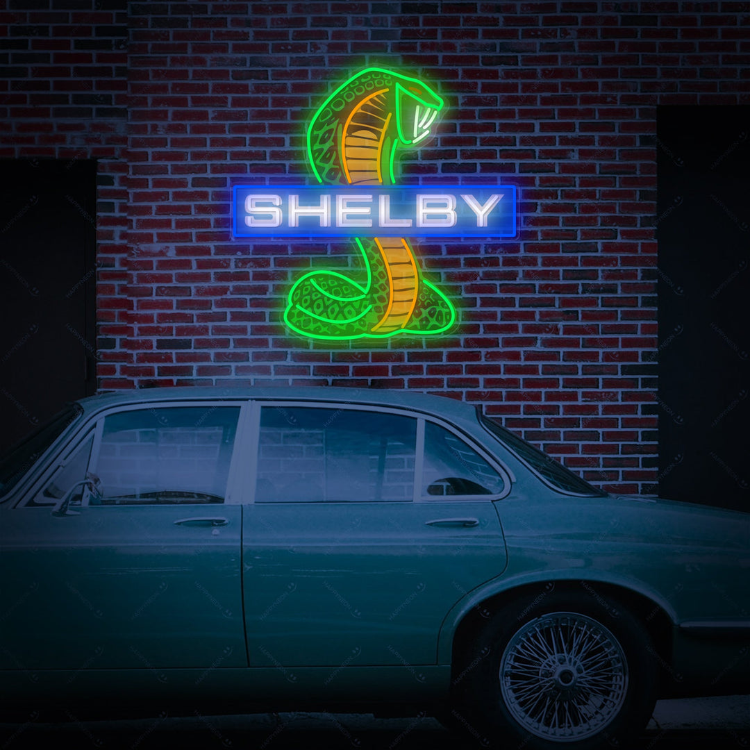 "Shel-Car Cobra" Insegna al neon