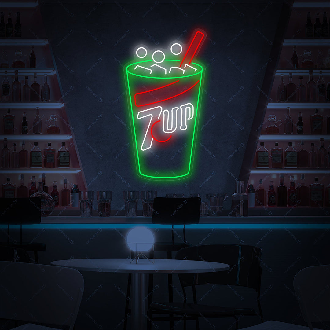 "Logo bevande gassate" Insegna al neon