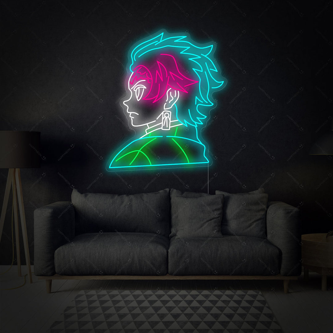"Tanjiro" Insegna al neon