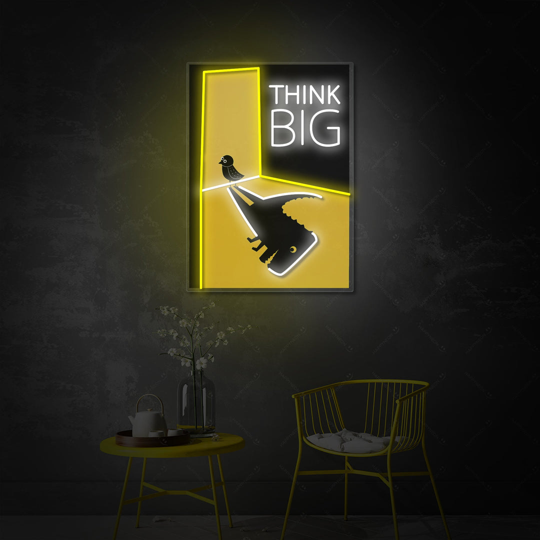 "Think Big" Insegna al neon