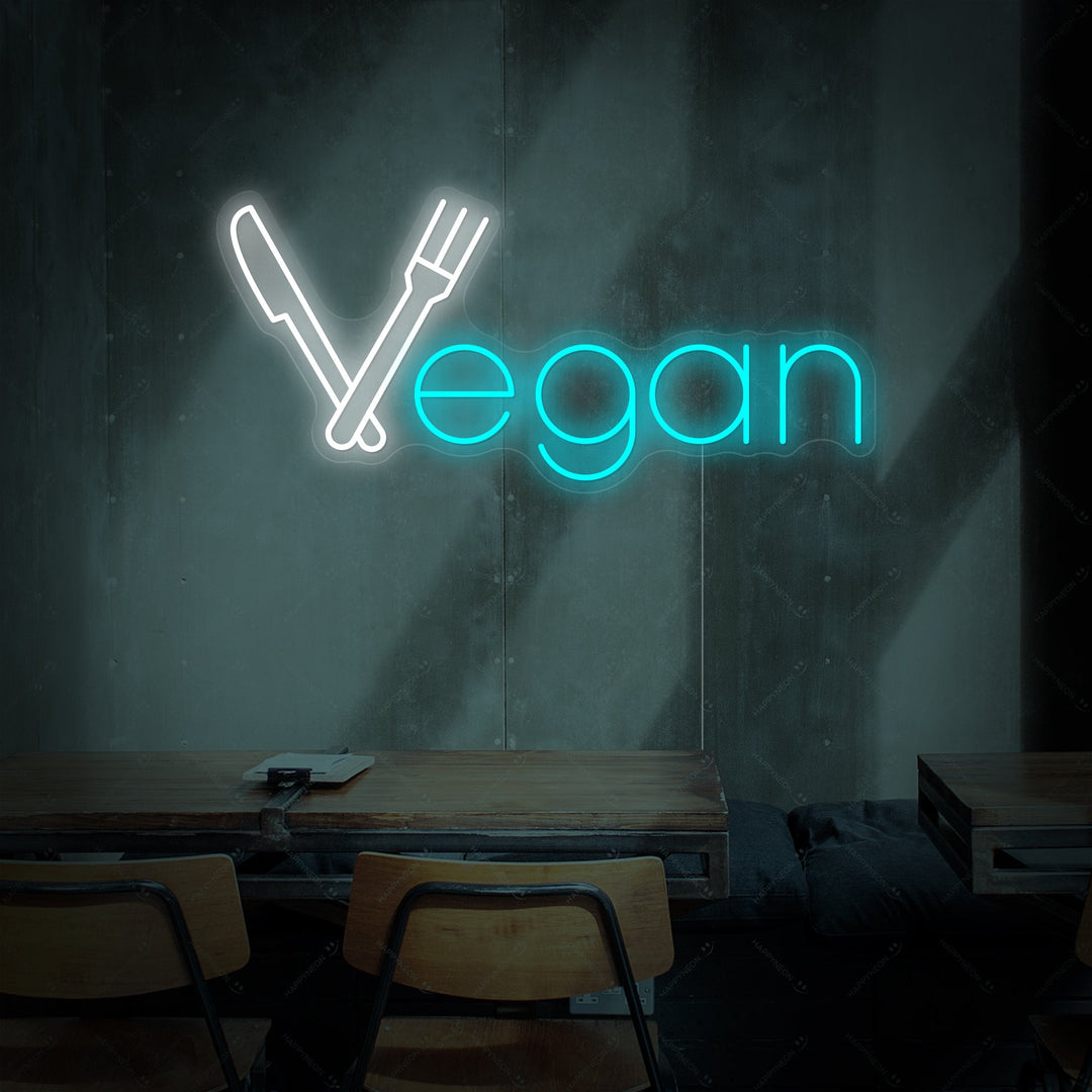 "Vegan" Insegna al neon