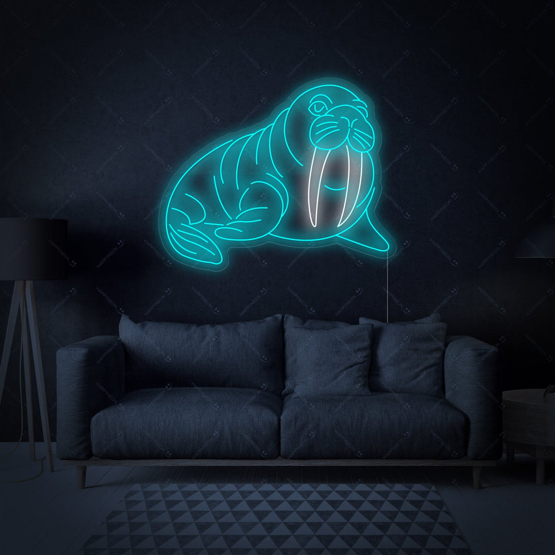 "Tricheco" Insegna al neon