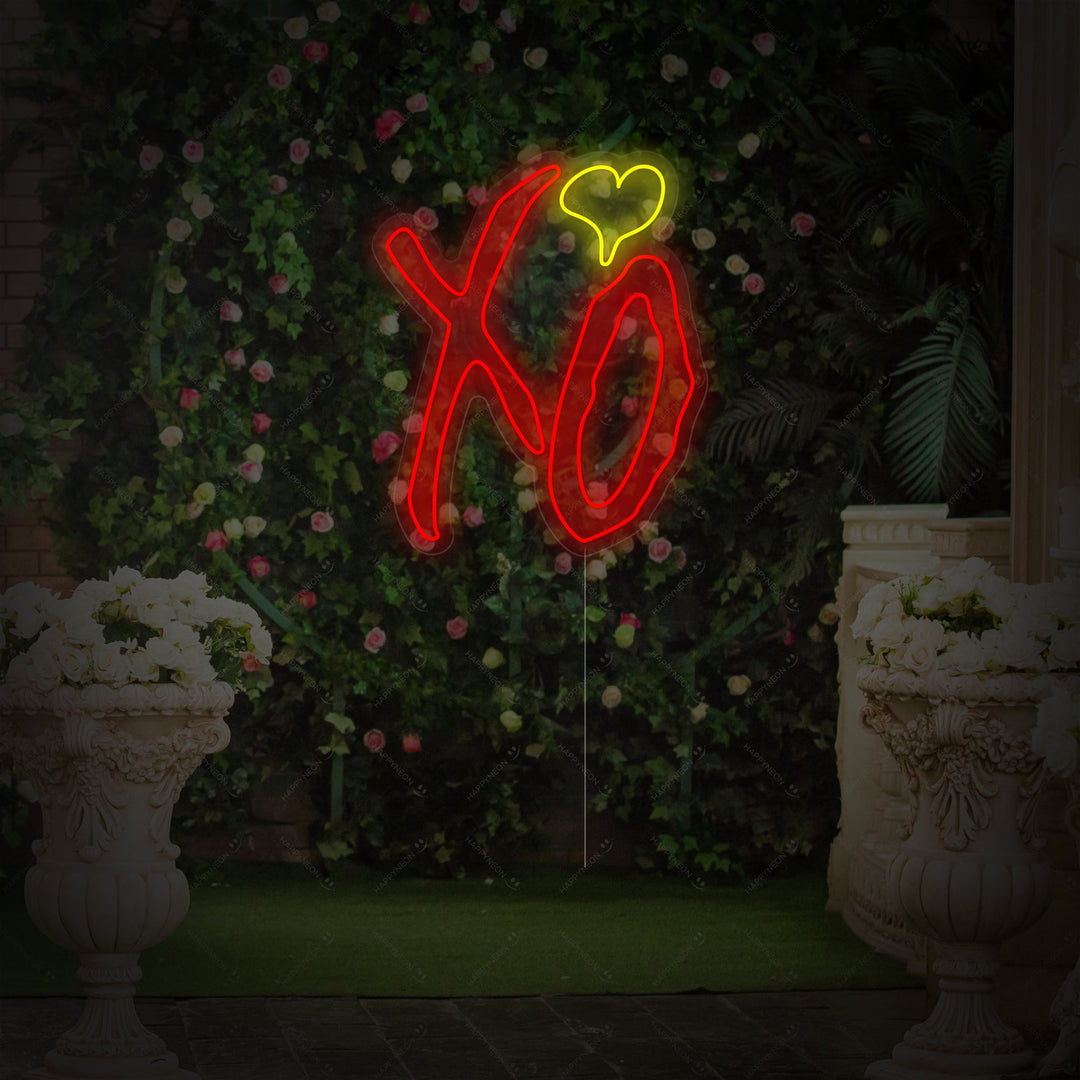 "XO" Insegna al neon