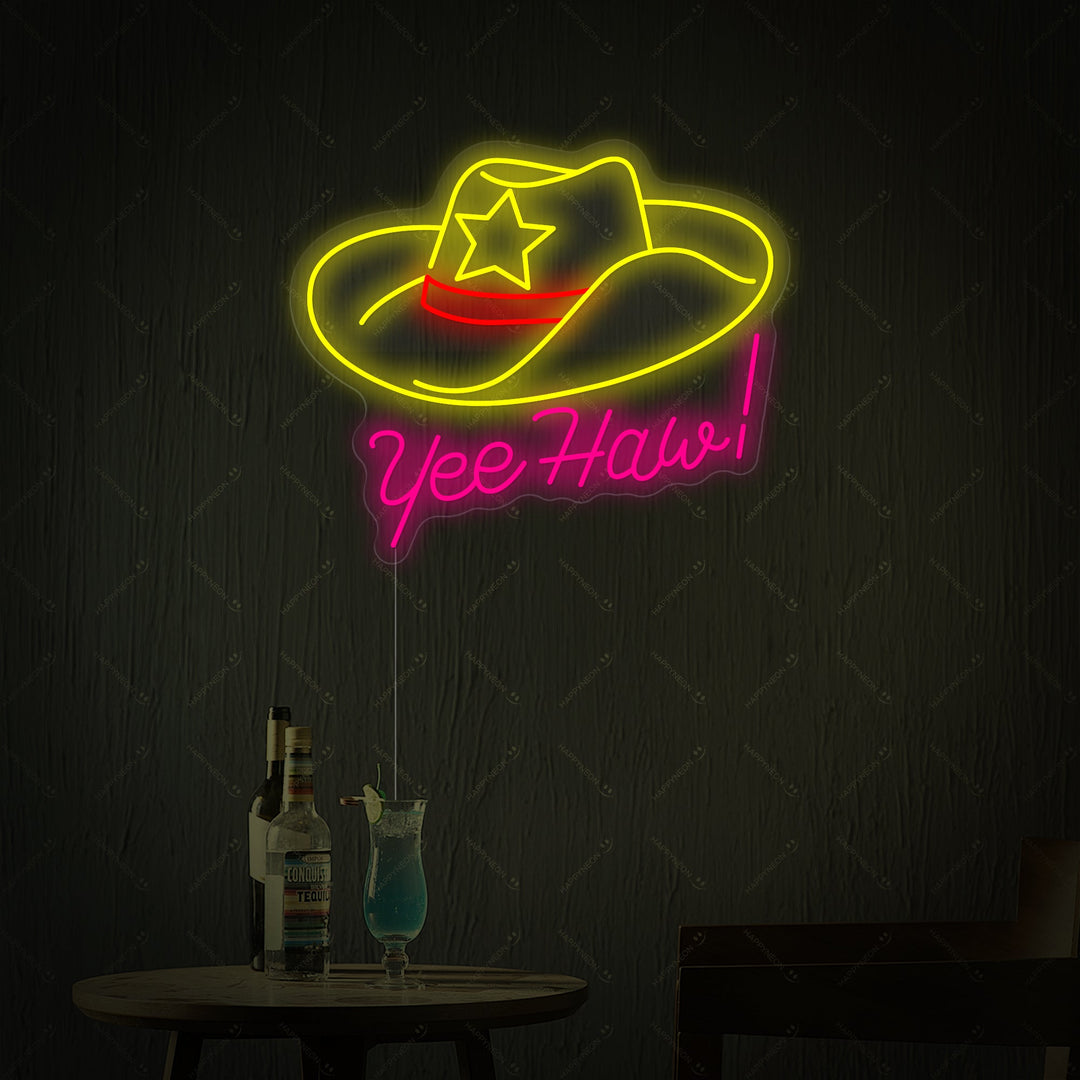 "Yeehaw" Insegna al neon